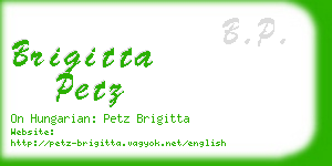 brigitta petz business card